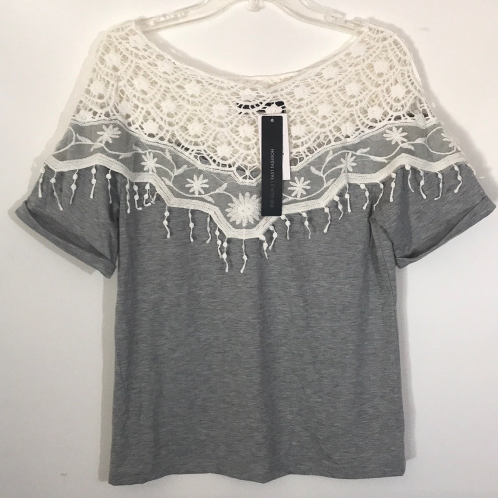 Zanzea collection women’s blouse small beige gray